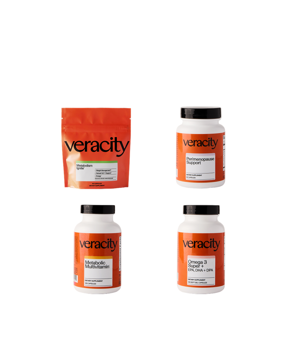 Perimenopause Protocol supplement bottles product packaging