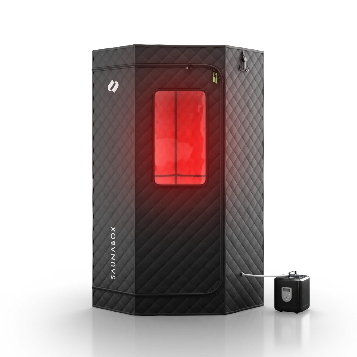 Product image for SaunaBox® SmartSteam Pro With Red-Light Therapy in Black