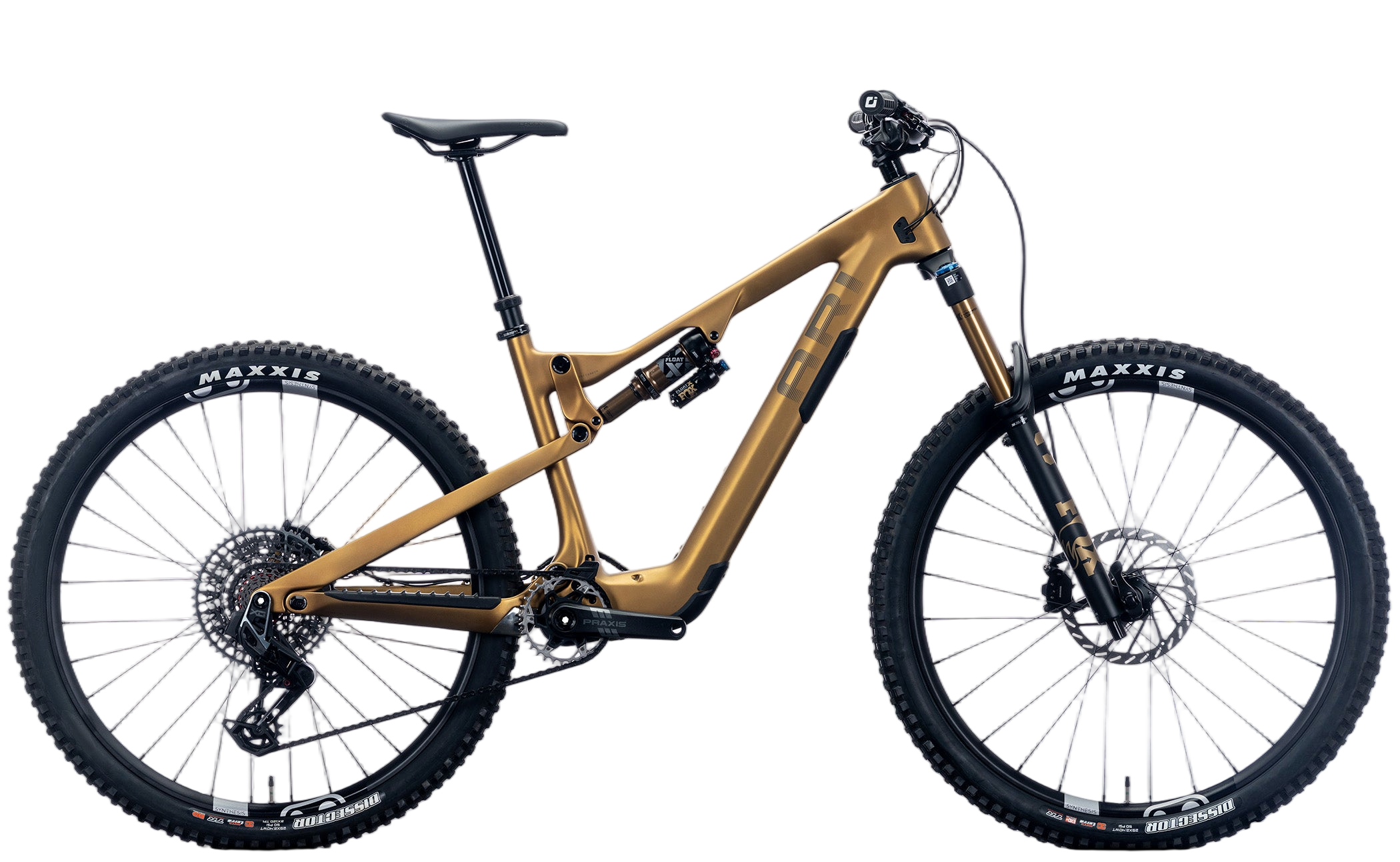 Bronze metallic Nebo Peak Pro mountain bike side view