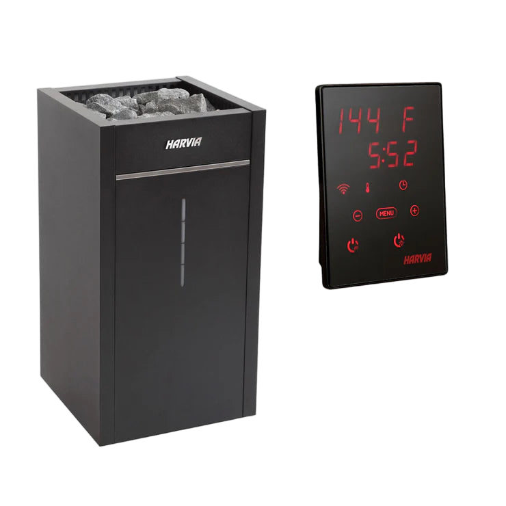 Harvia Virta HL60E 6kW 240V Electric Sauna Heater Package Xenio CX30 WI-FI Control Package