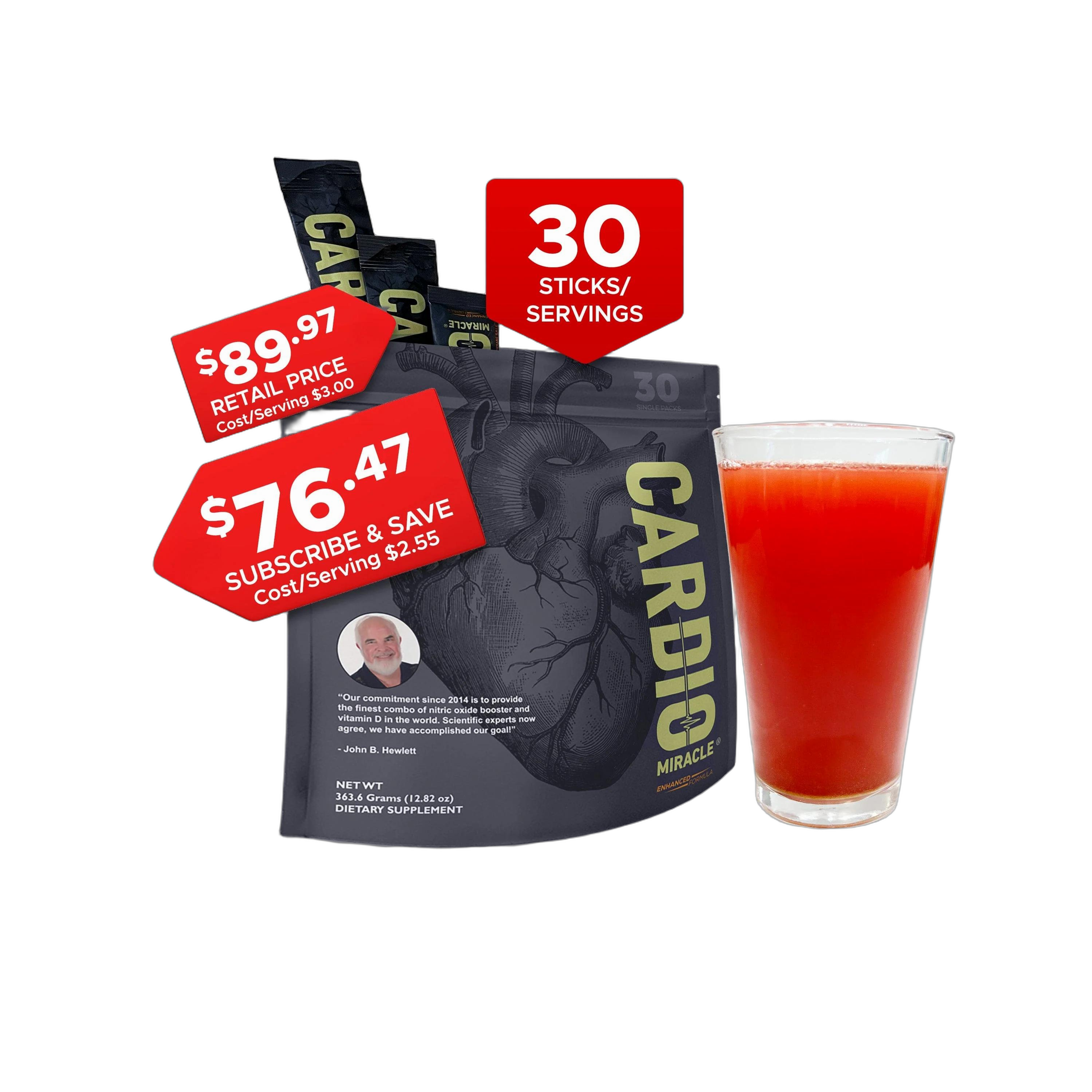 Cardio Miracle, 30 Single-Serving Sticks