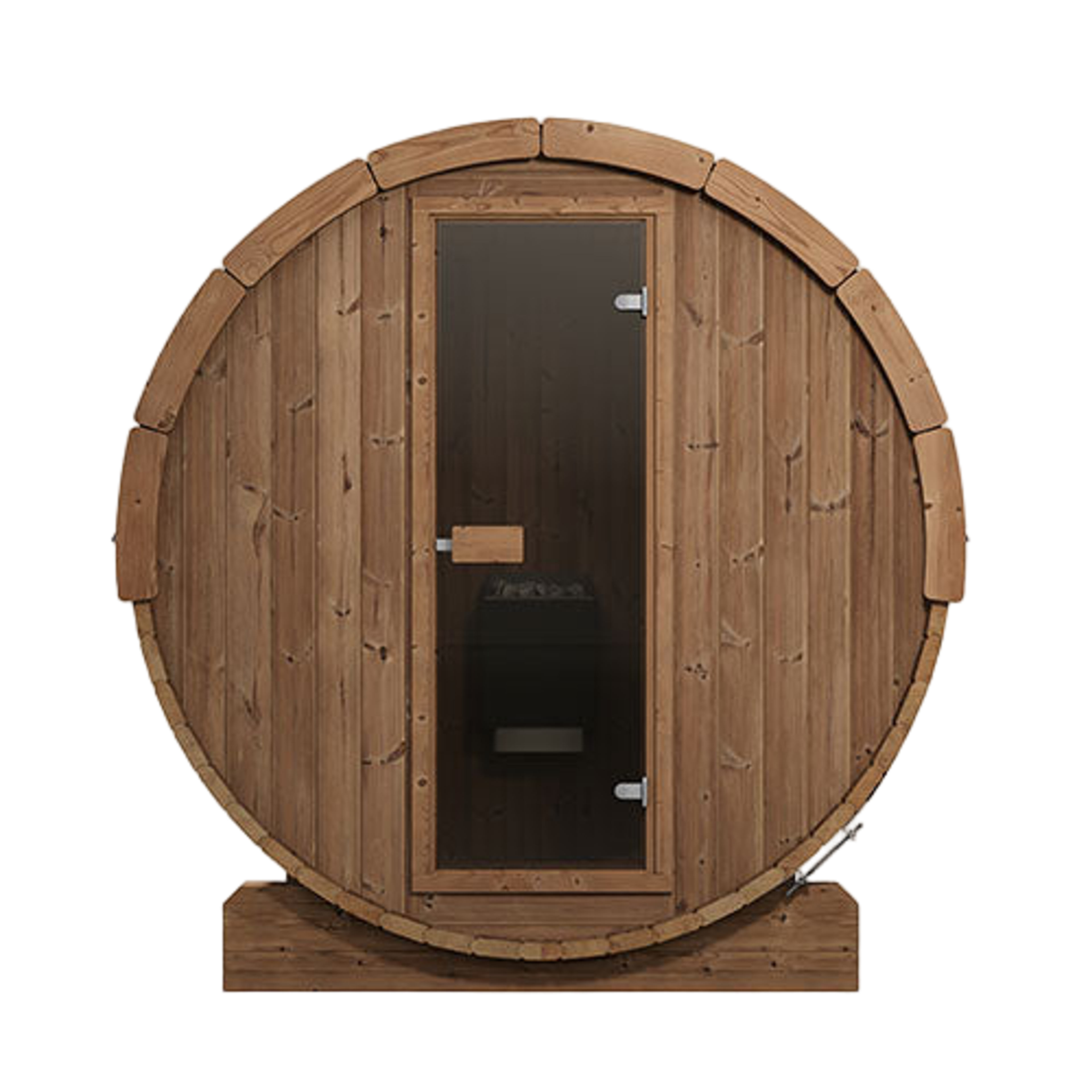 SaunaLife ERGO E7 Outdoor Barrel Sauna Kit | 4 Person Sauna E7 - Standard
