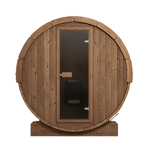 SaunaLife ERGO E7 Outdoor Barrel Sauna Kit | 4 Person Sauna E7 - Standard