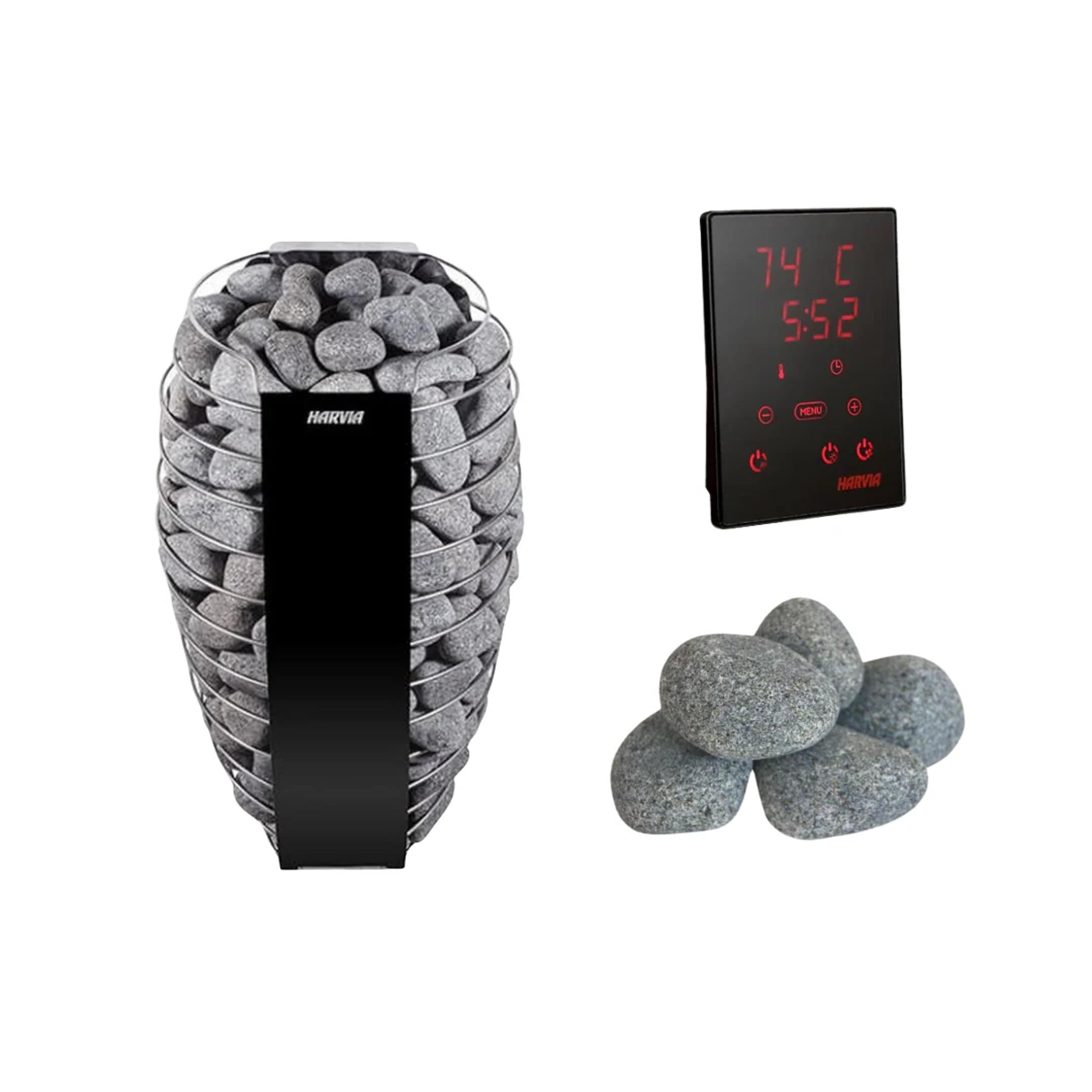 Harvia Spirit Sauna Heater With Rocks and WiFi Control