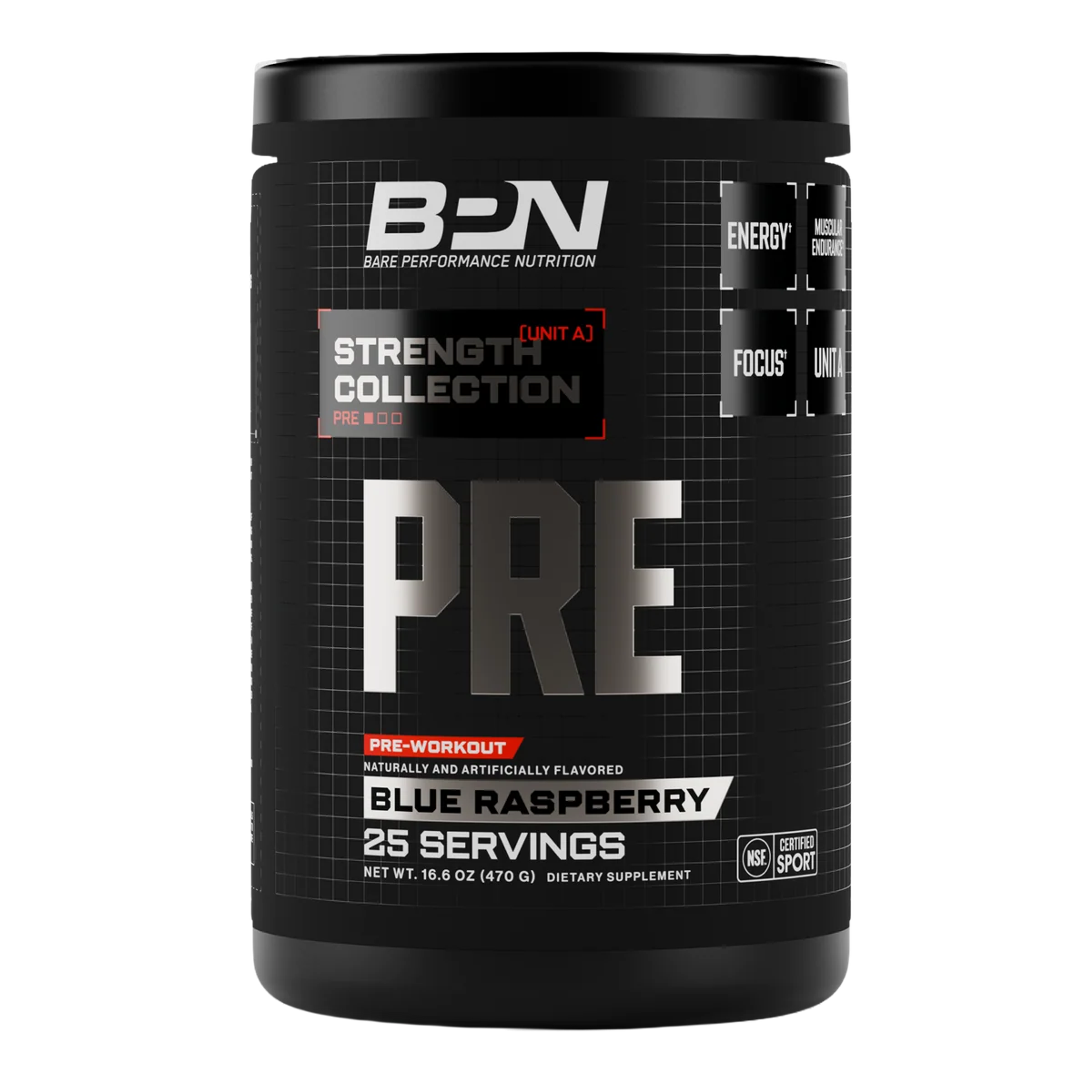 Product image for Bare Performance Nutrition PRE in Blue Raspberry