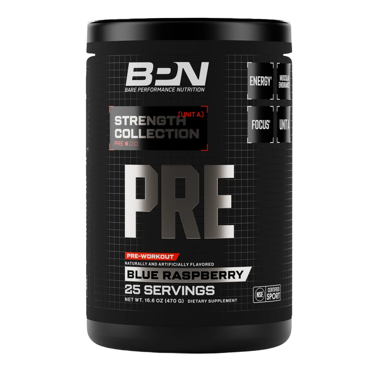 Product image for Bare Performance Nutrition PRE in Blue Raspberry