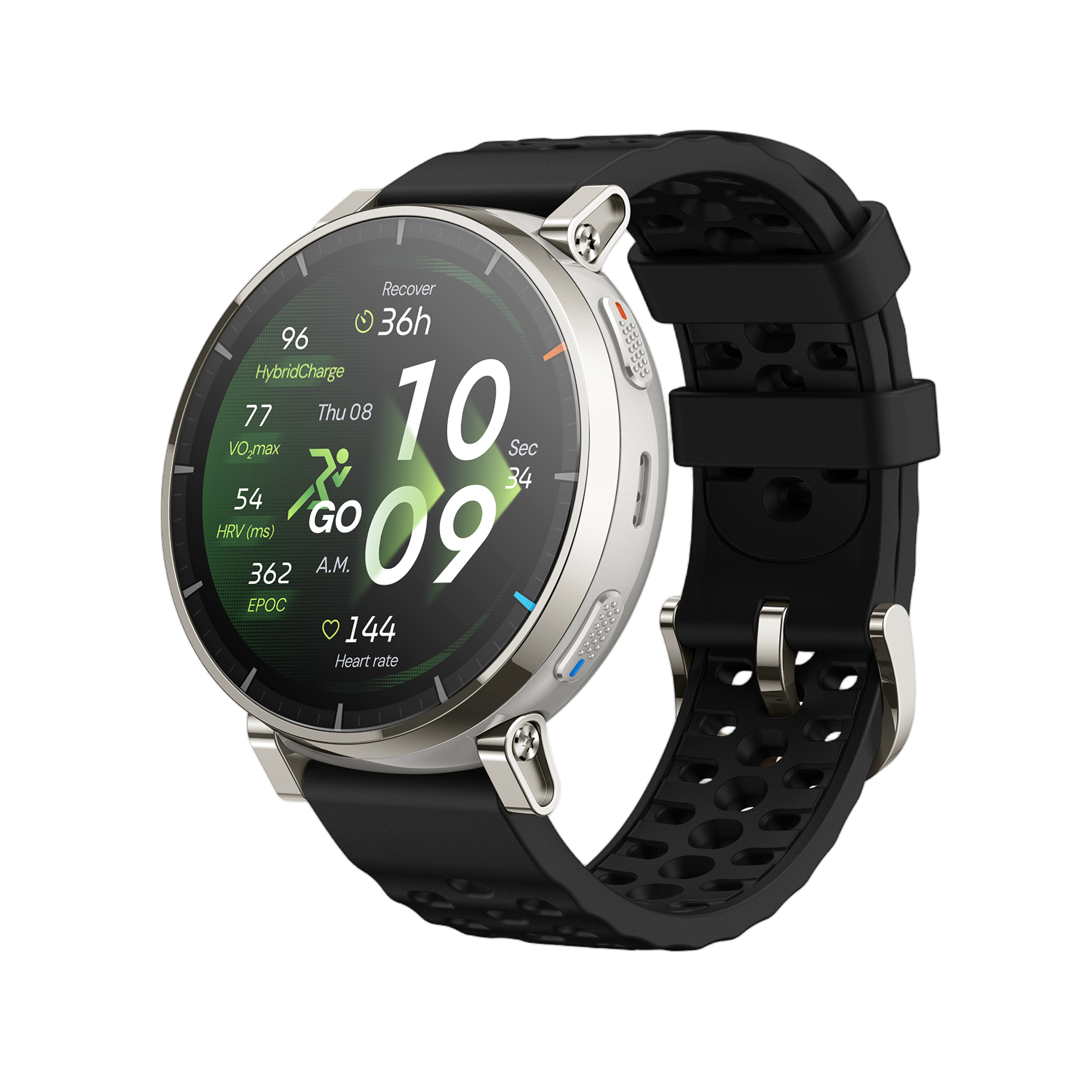 Amazfit Active 3 Premium smartwatch in black