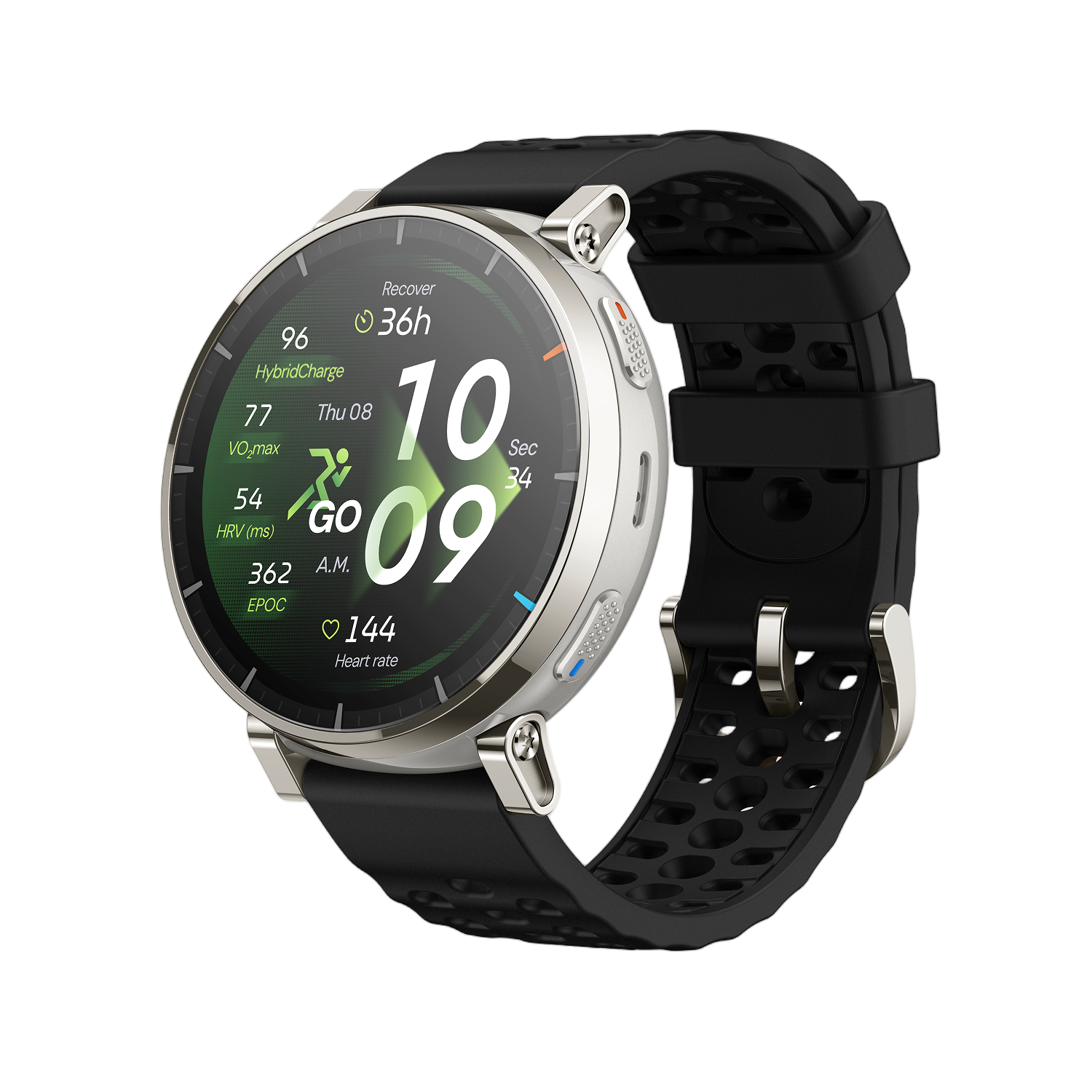 Amazfit Active 3 Premium smartwatch in black