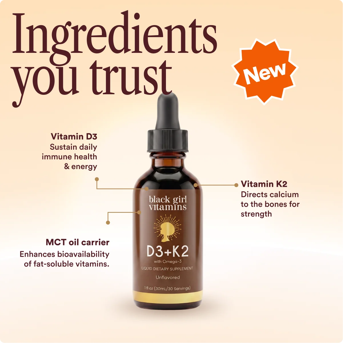 Vitamin D3 + K2 Drops, view 3