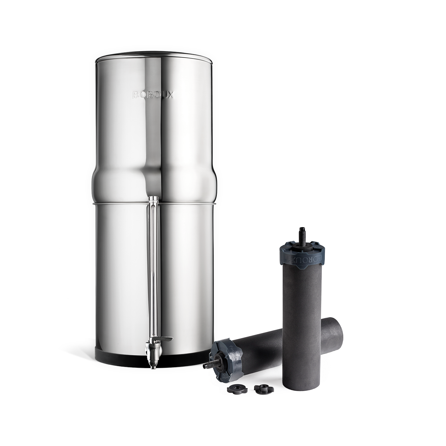 BOROUX Legacy water filter system with water level spigot bundle