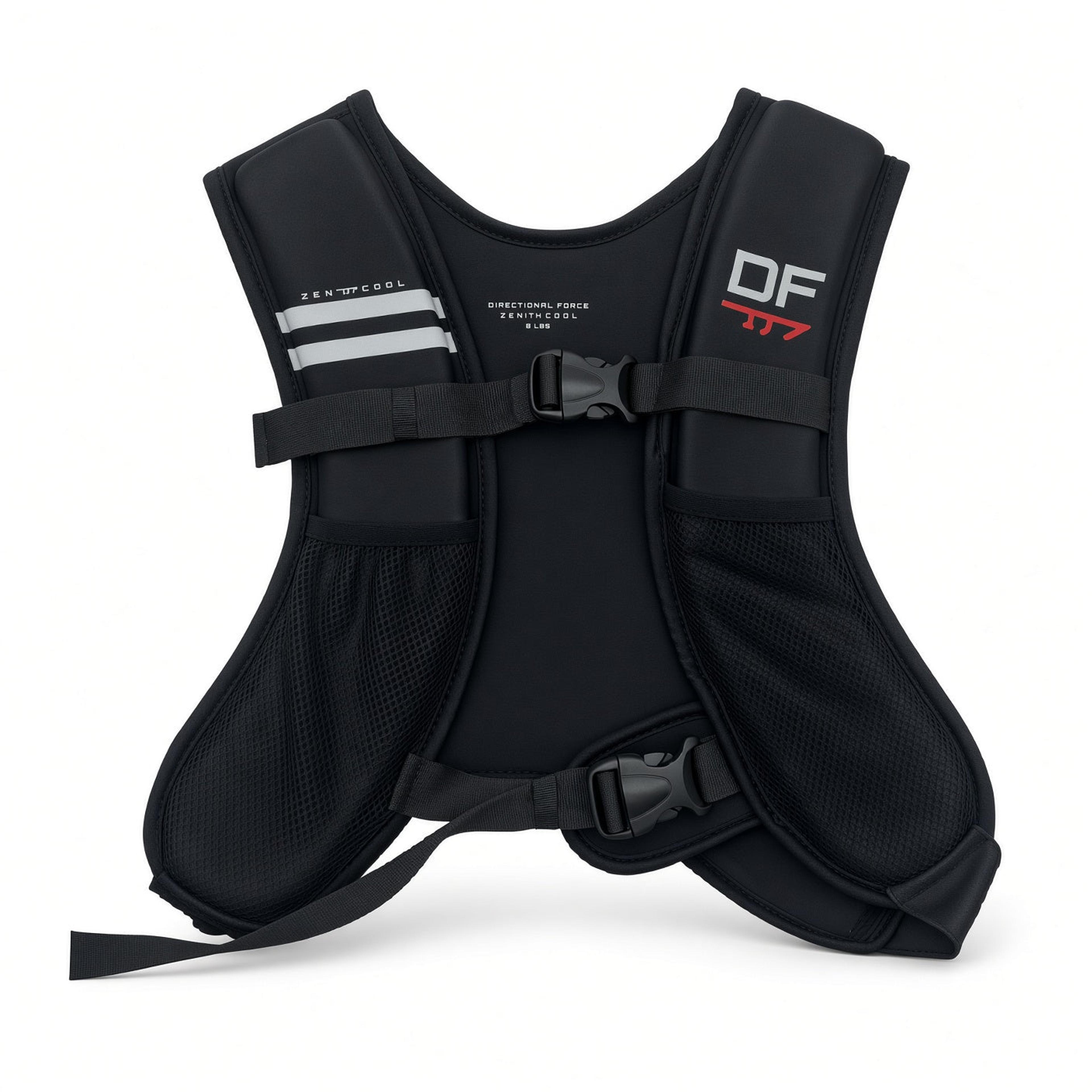 Zen-Cool: Cooling Hydrogel Weight Vest 8 lbs / Black image 2
