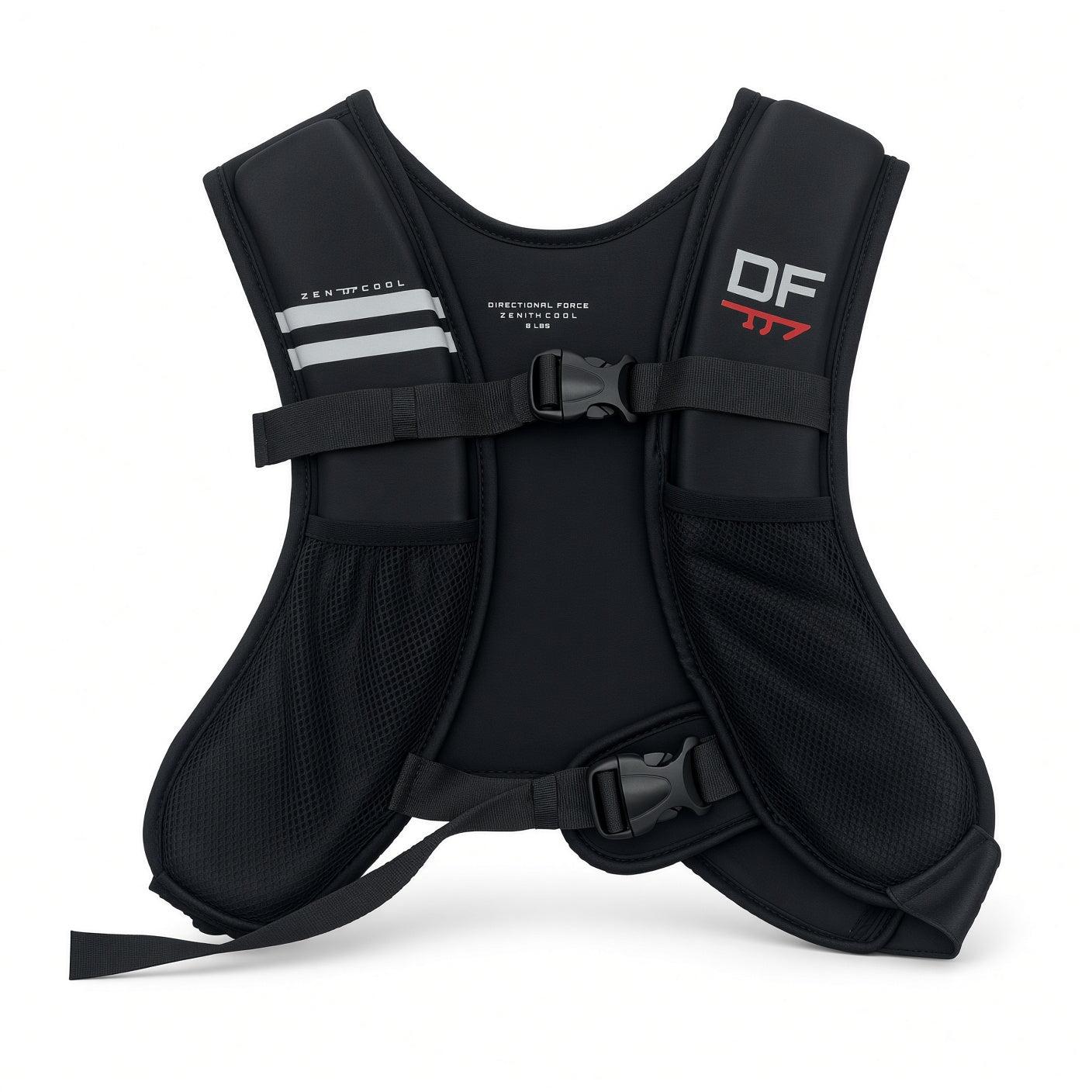 Zen-Cool: Cooling Hydrogel Weight Vest 8 lbs / Black image 2