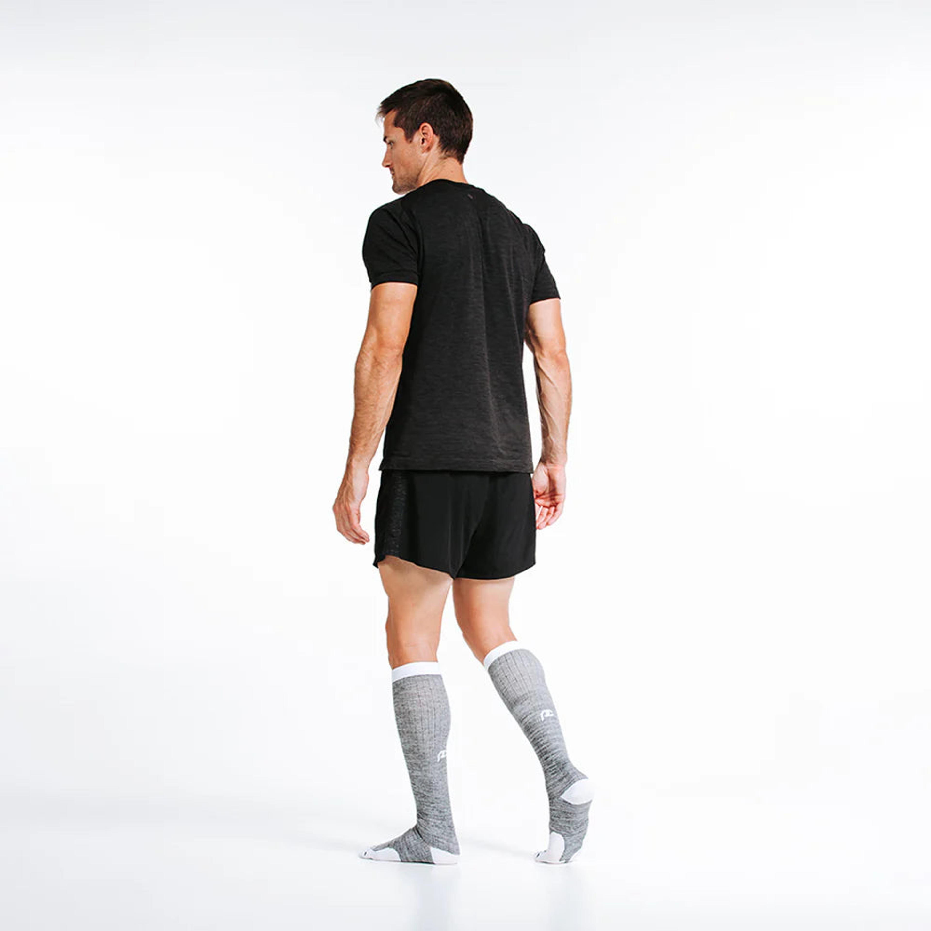 Marathon Compression Sock - Heather Slate image 2