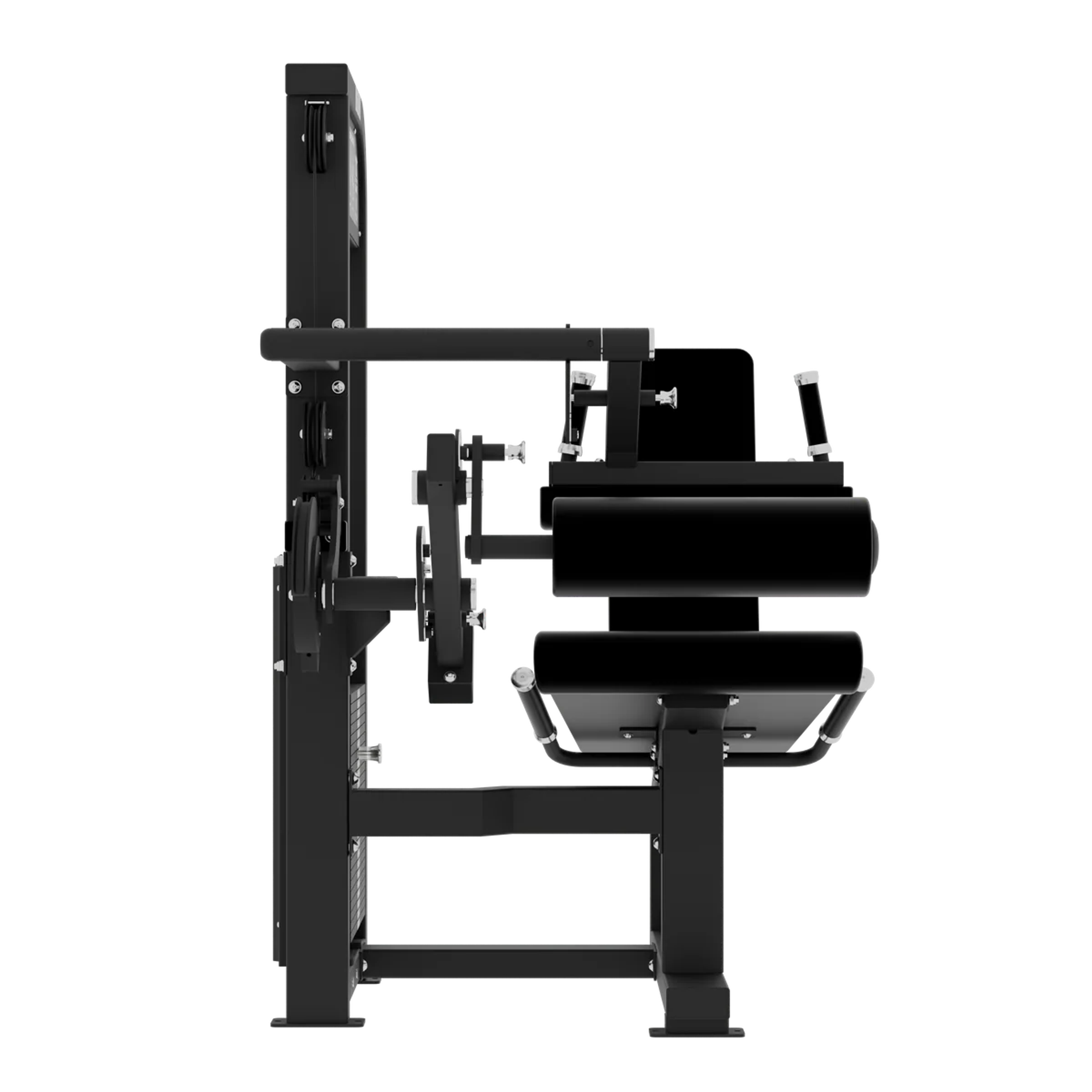 SELECTORIZED LEG EXTENSION + SEATED LEG CURL VERSION 3 in Black