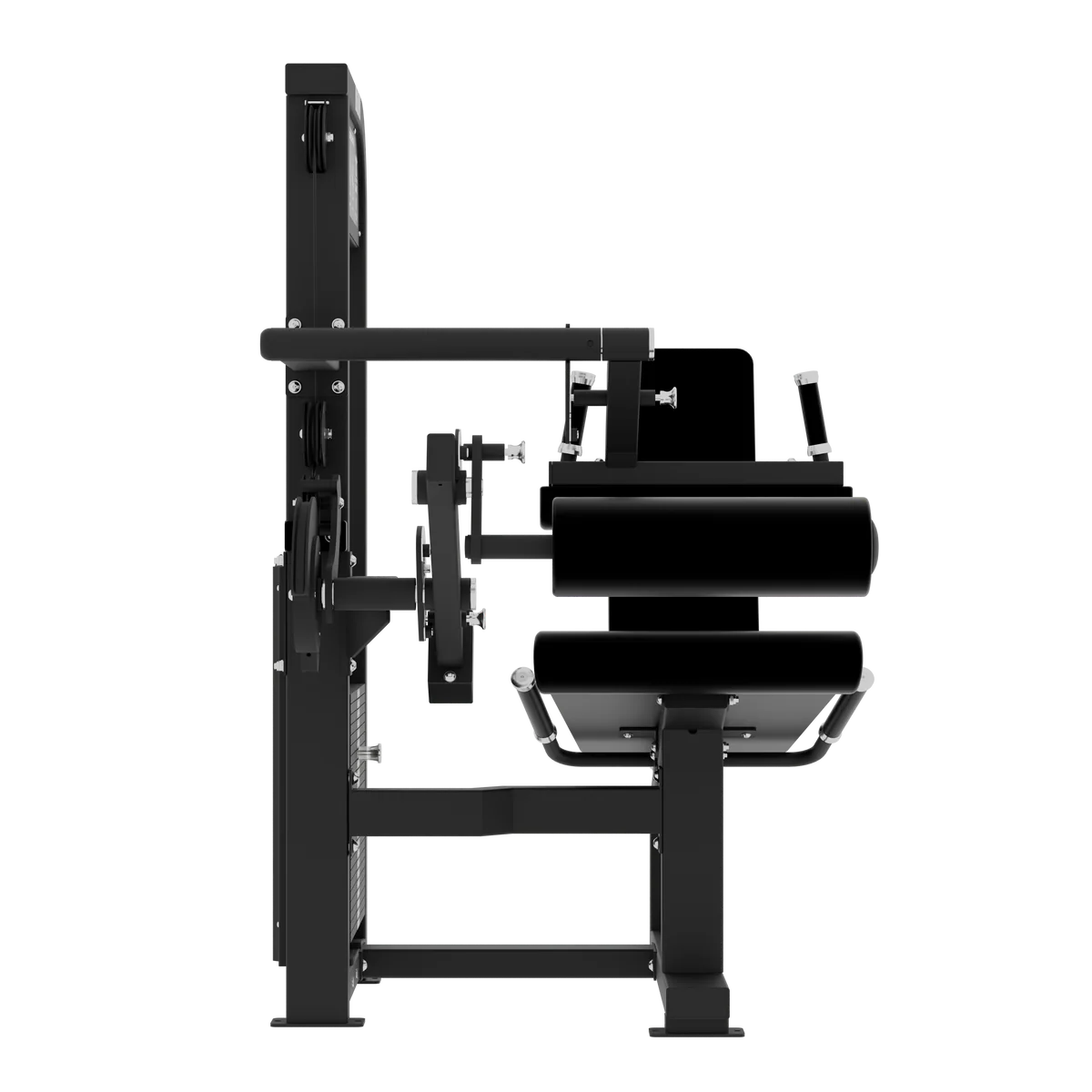 SELECTORIZED LEG EXTENSION + SEATED LEG CURL VERSION 3 in Black