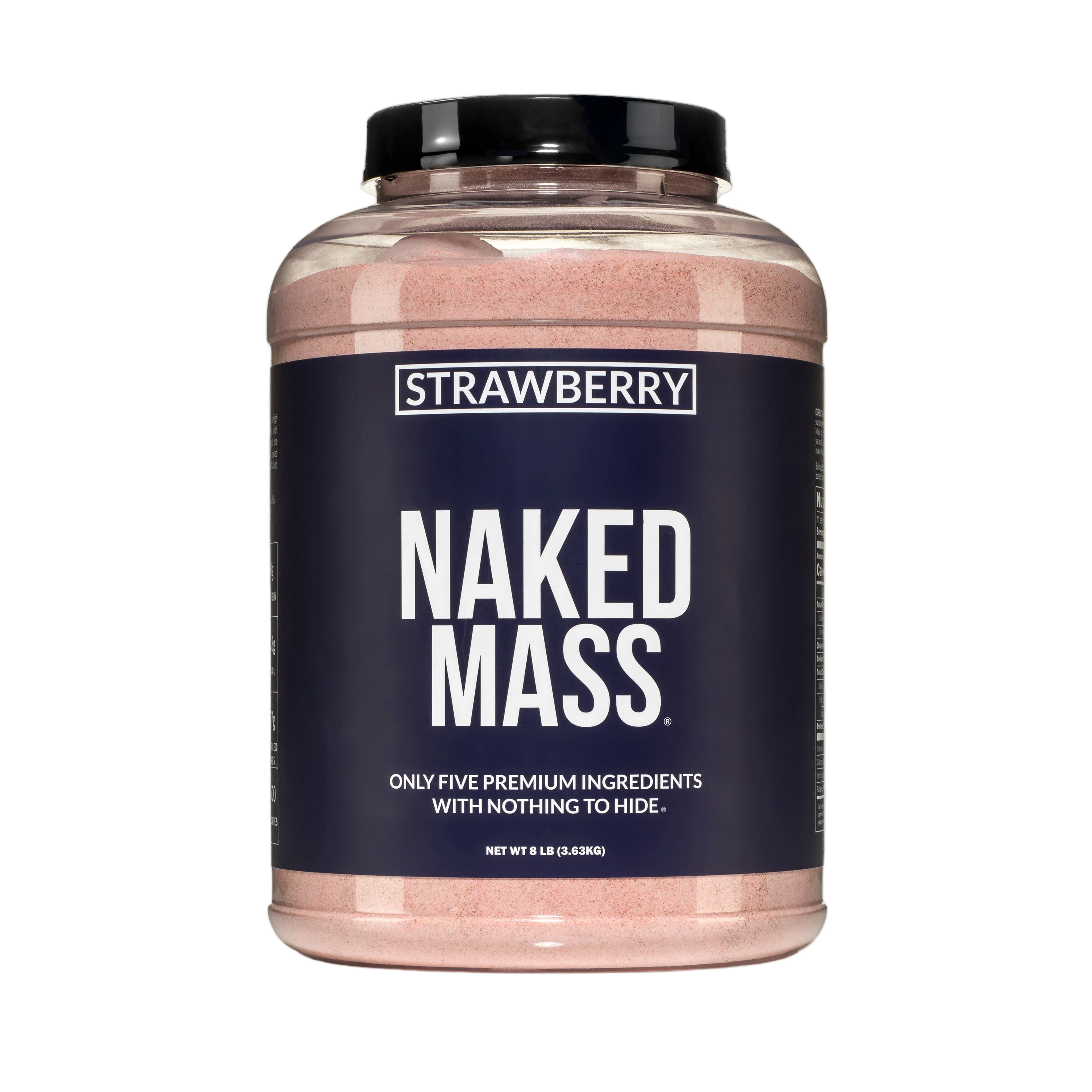 Tub of Strawberry Naked Mass weight gainer, 8lb
