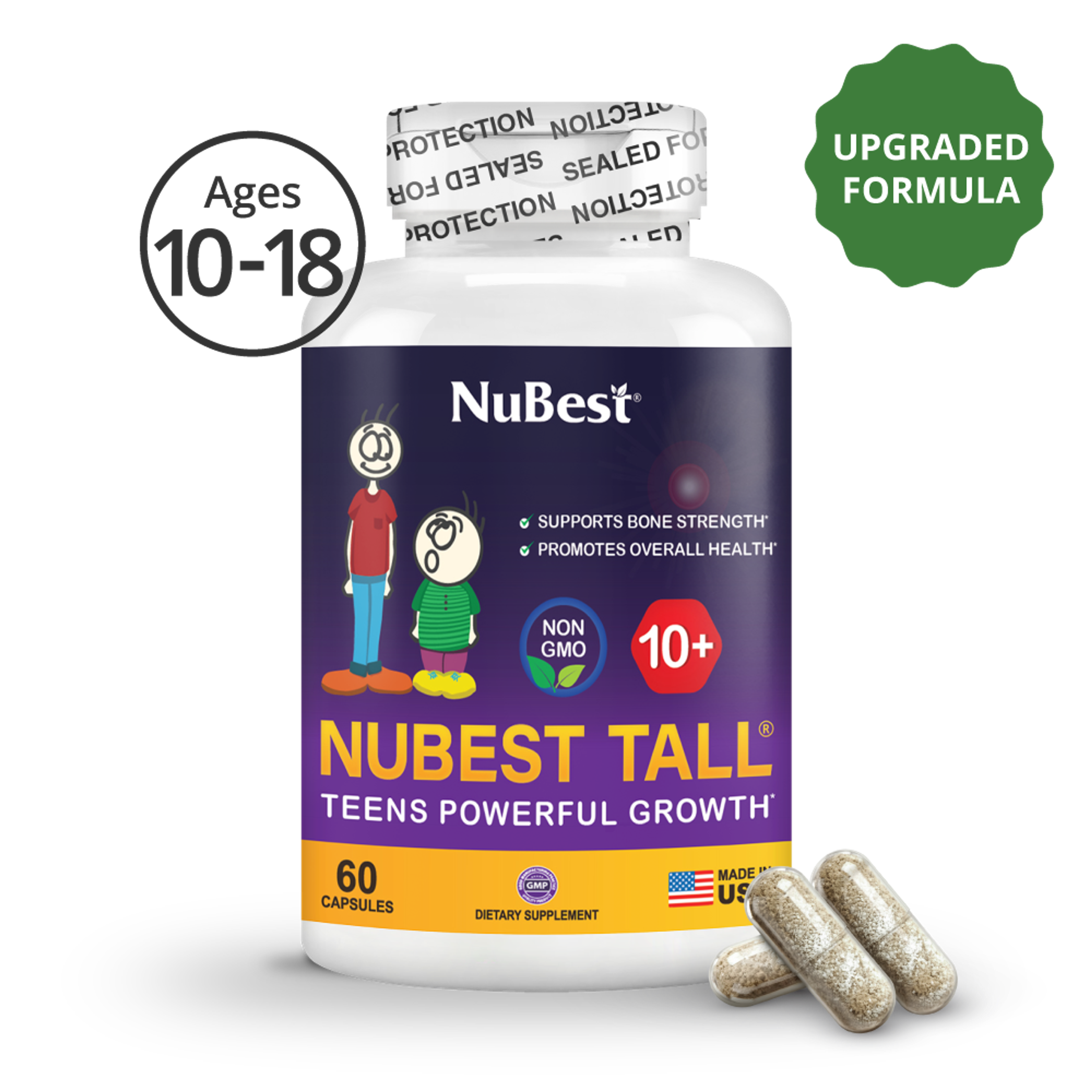 NuBest Tall 10+, Growth Support for Teens (60 Capsules)