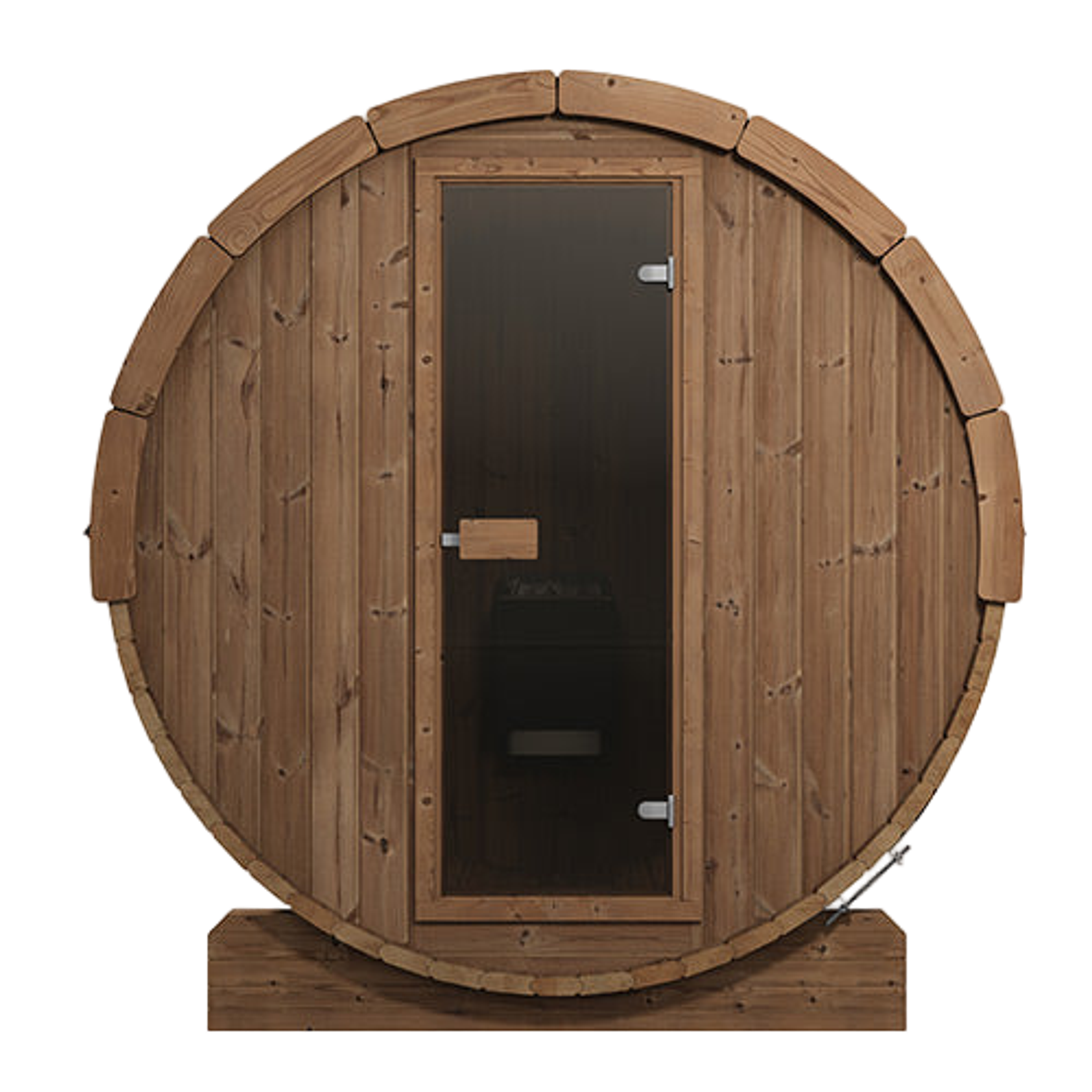SaunaLife ERGO E8 Outdoor Barrel Sauna Kit | 6 Person Sauna E8 - Standard