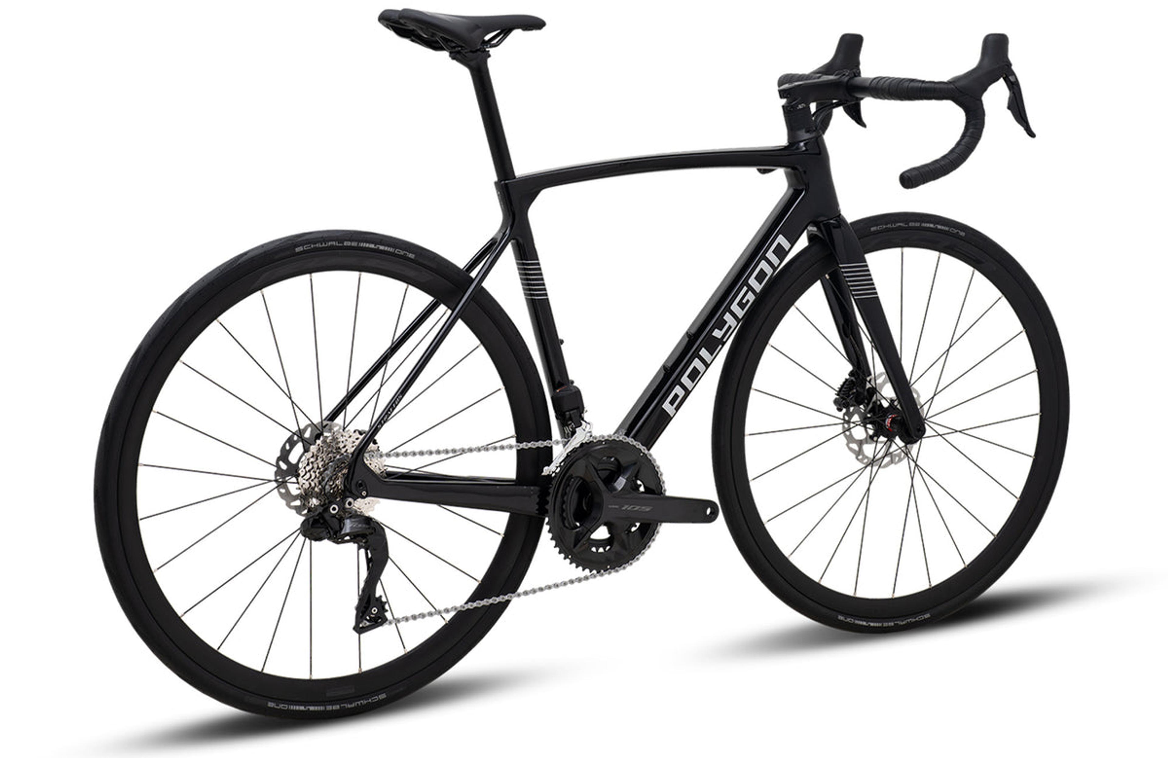 Polygon Strattos S7X - 105 Di2 Carbon Road Bike in Black
