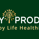 Purity Products logo with a golden tree symbol and the tagline "Enjoy Life Healthier."
