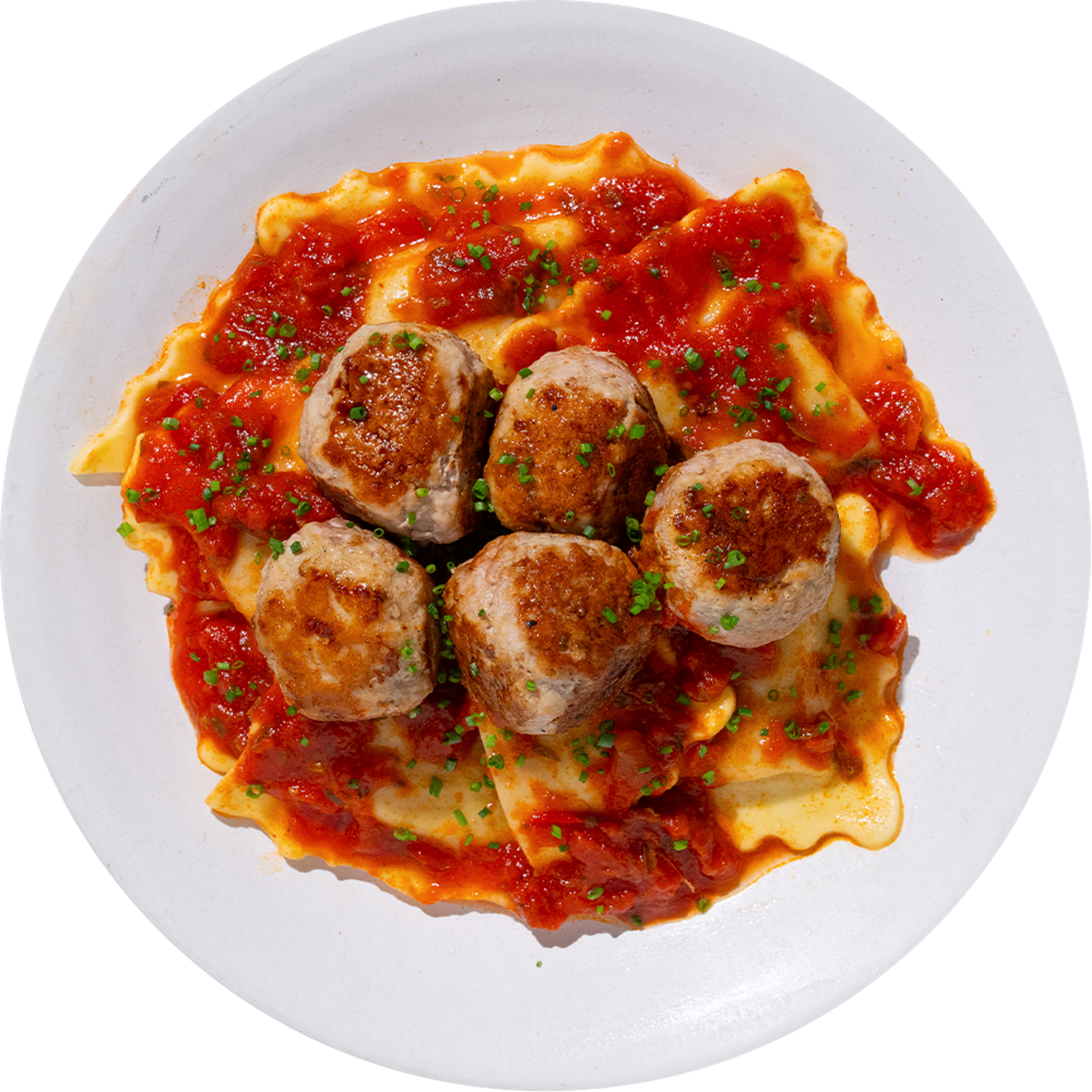 Turkey Meatballs and Cheese Raviolis