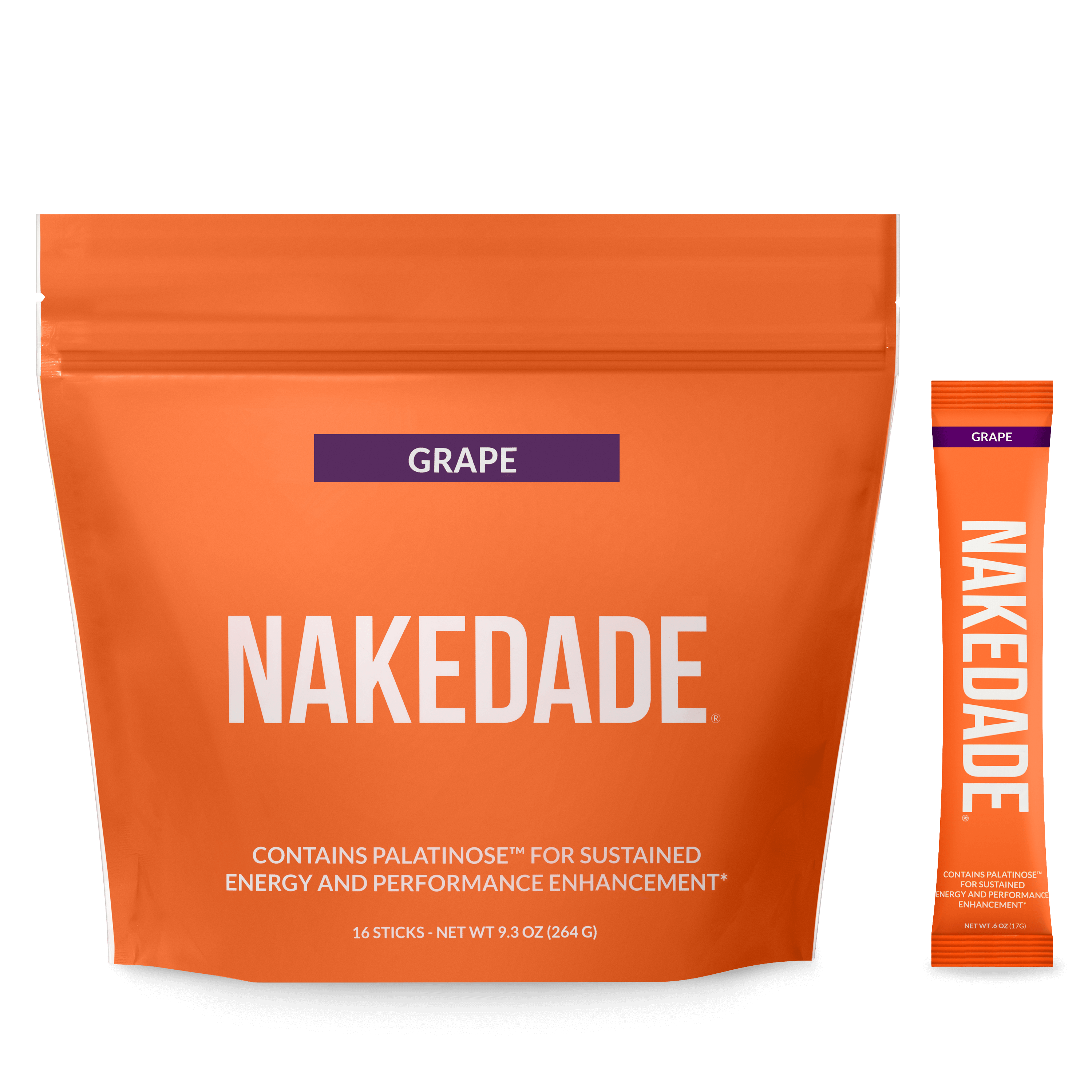 Nakedade grape electrolyte powder packet main product image