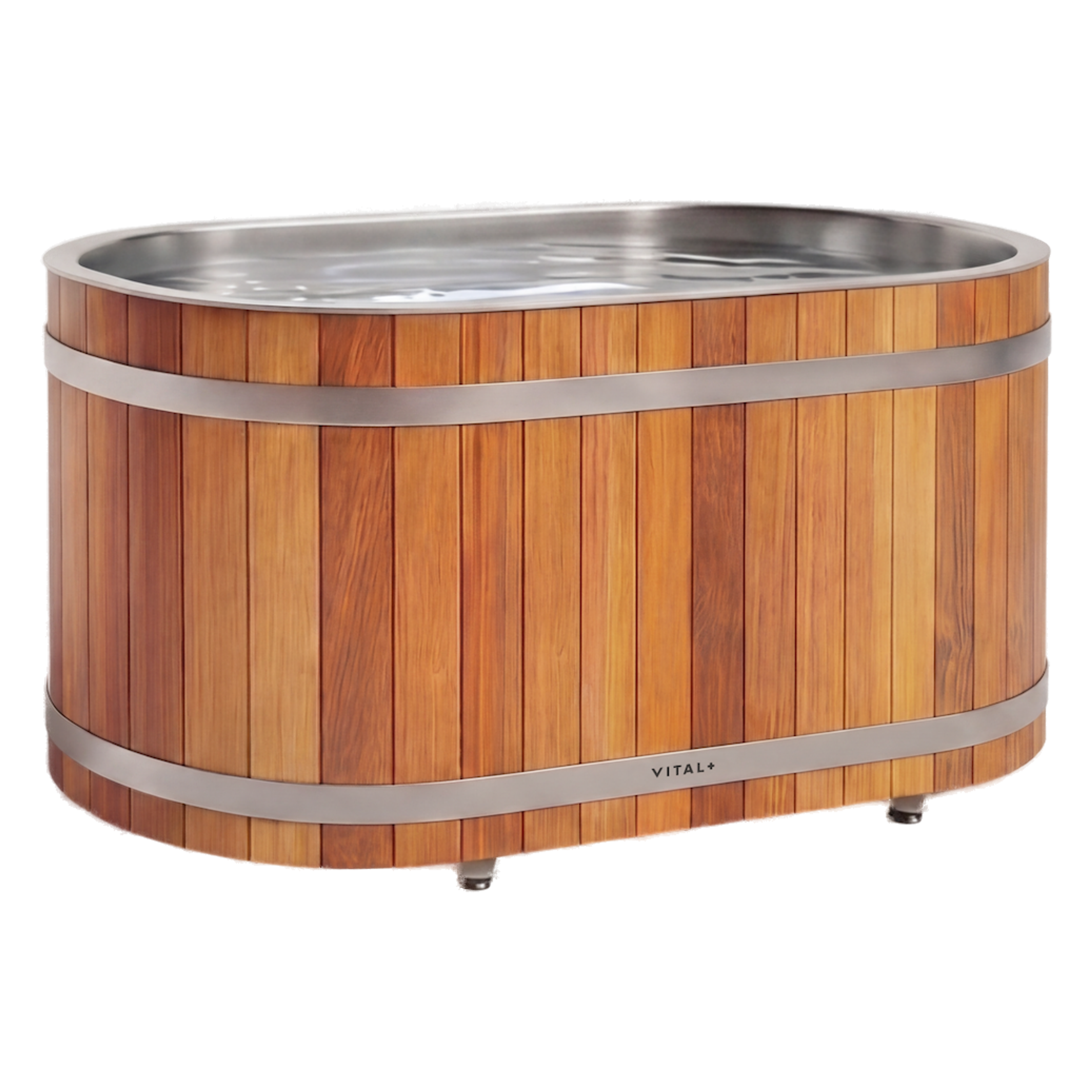 Red cedar ice bath tub ghosted product image