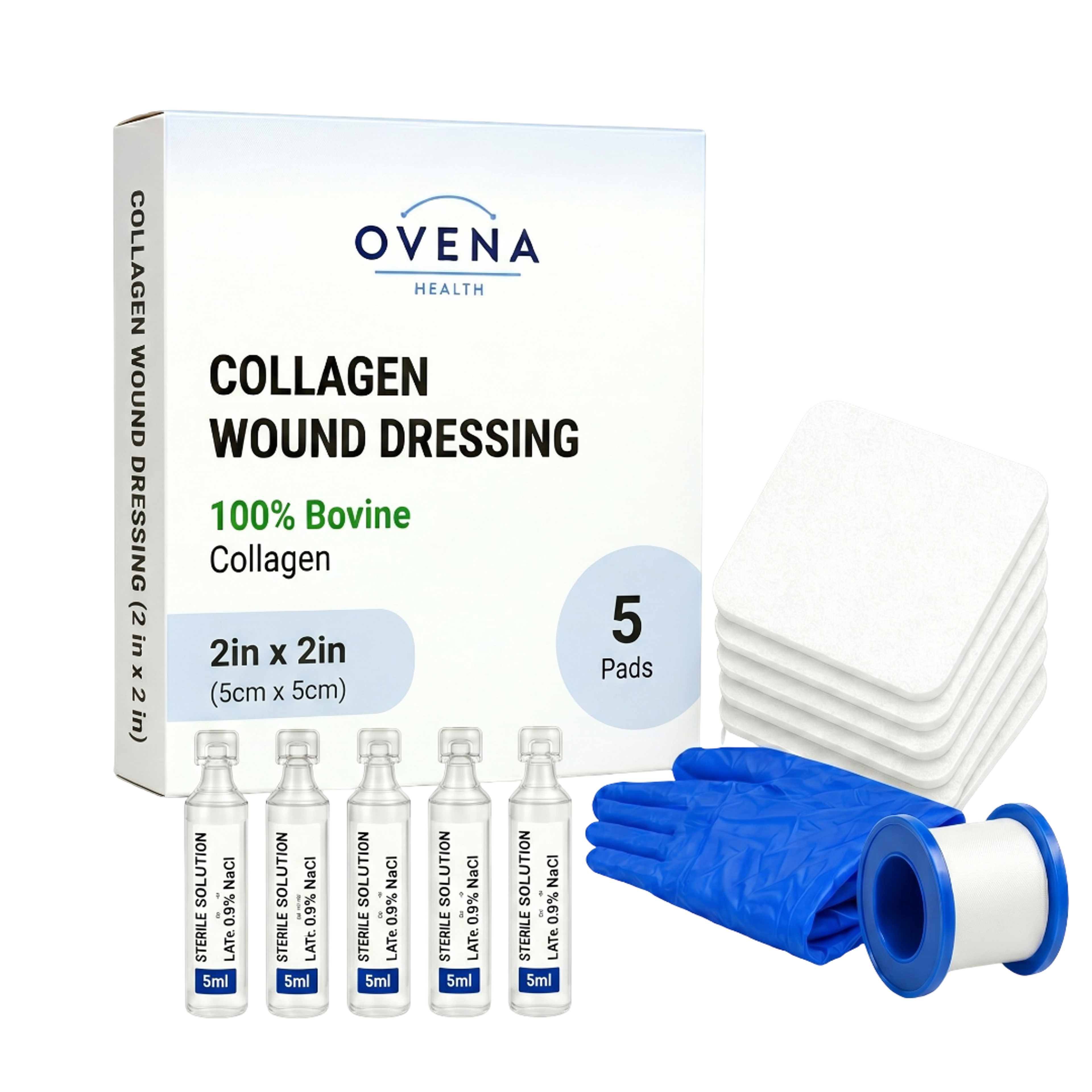 Complete wound kit | 2x2 collagen sheet