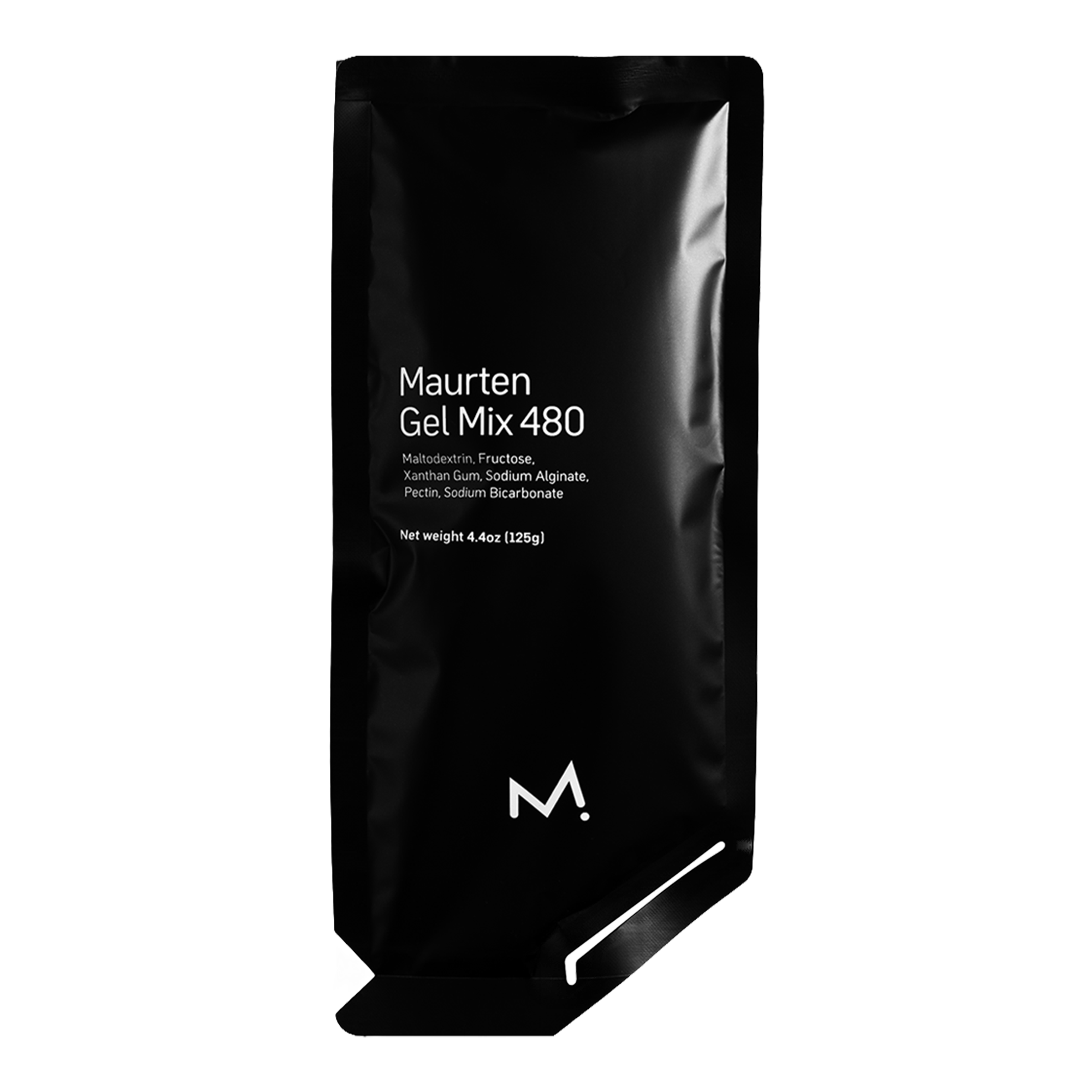Single-serving pouch of Maurten Gel Mix 480 energy gel