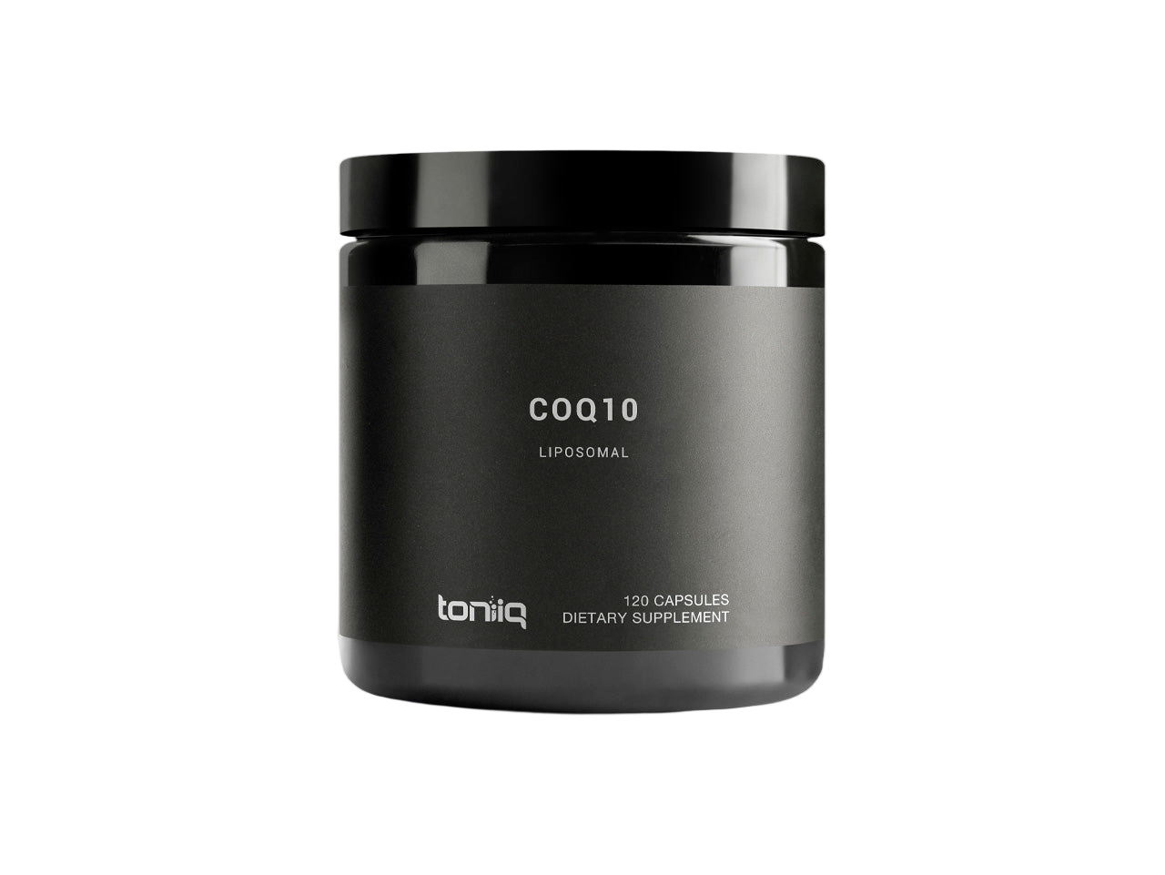 Bottle of Toniiq Liposomal CoQ10 400, 120 capsules