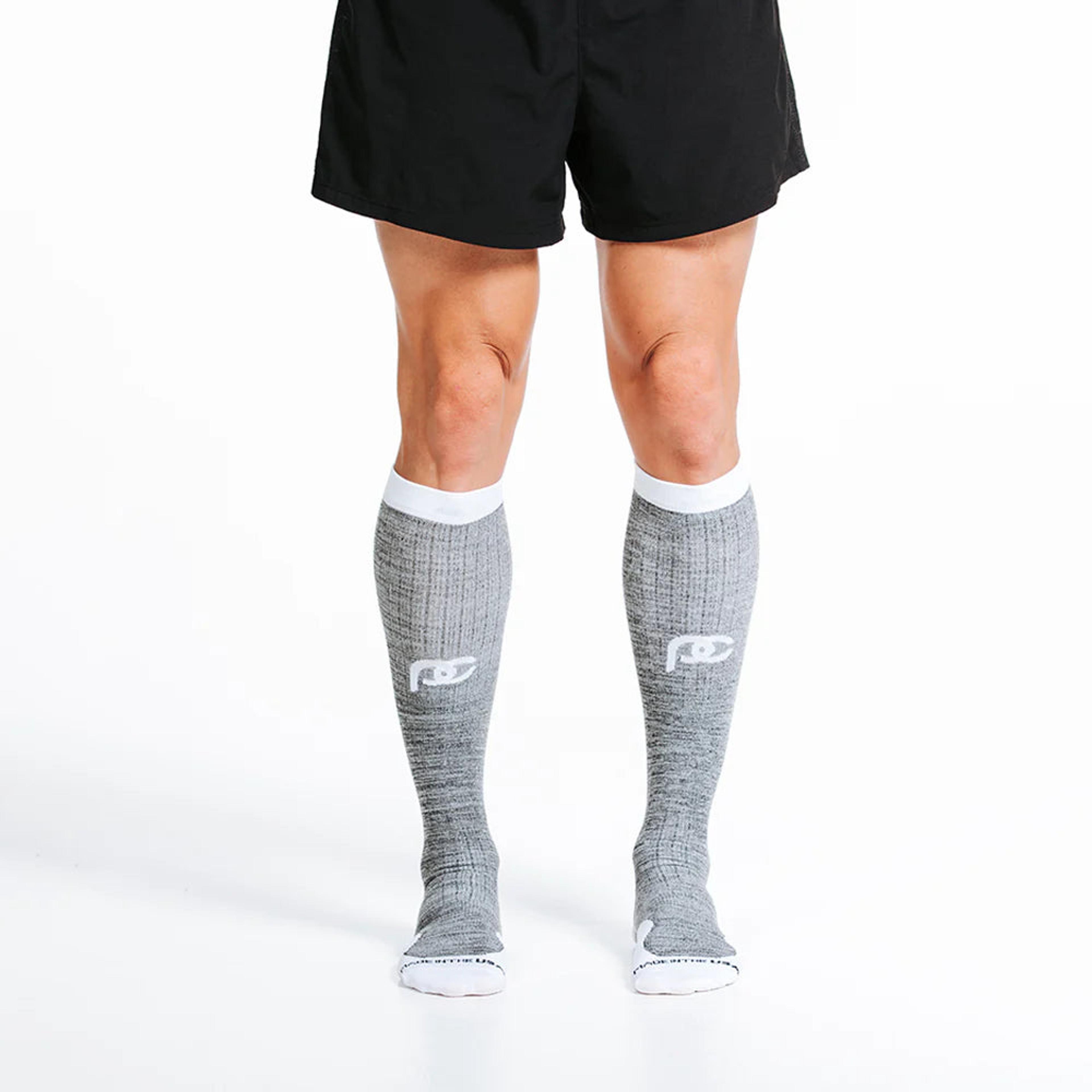 Marathon Compression Sock - Heather Slate image 4