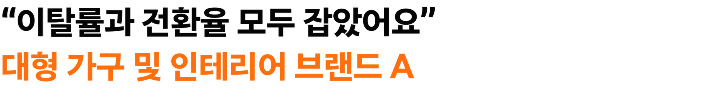 대형 가구 및 인테리어 브랜드 A 사례