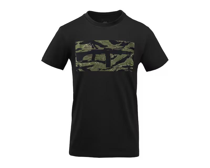 Футболка T-Shirt Helikon FN FAL - Black/Tiger Stripe