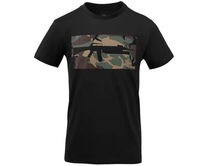Футболка T-Shirt Helikon 16/203 Combo - Black/US Woodland