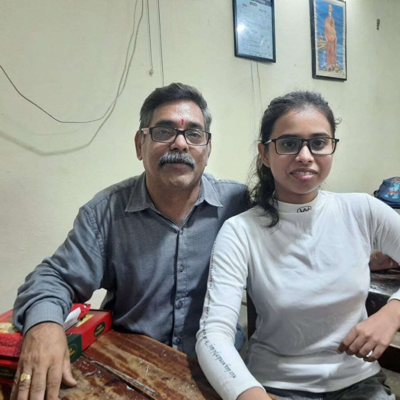 At the institute