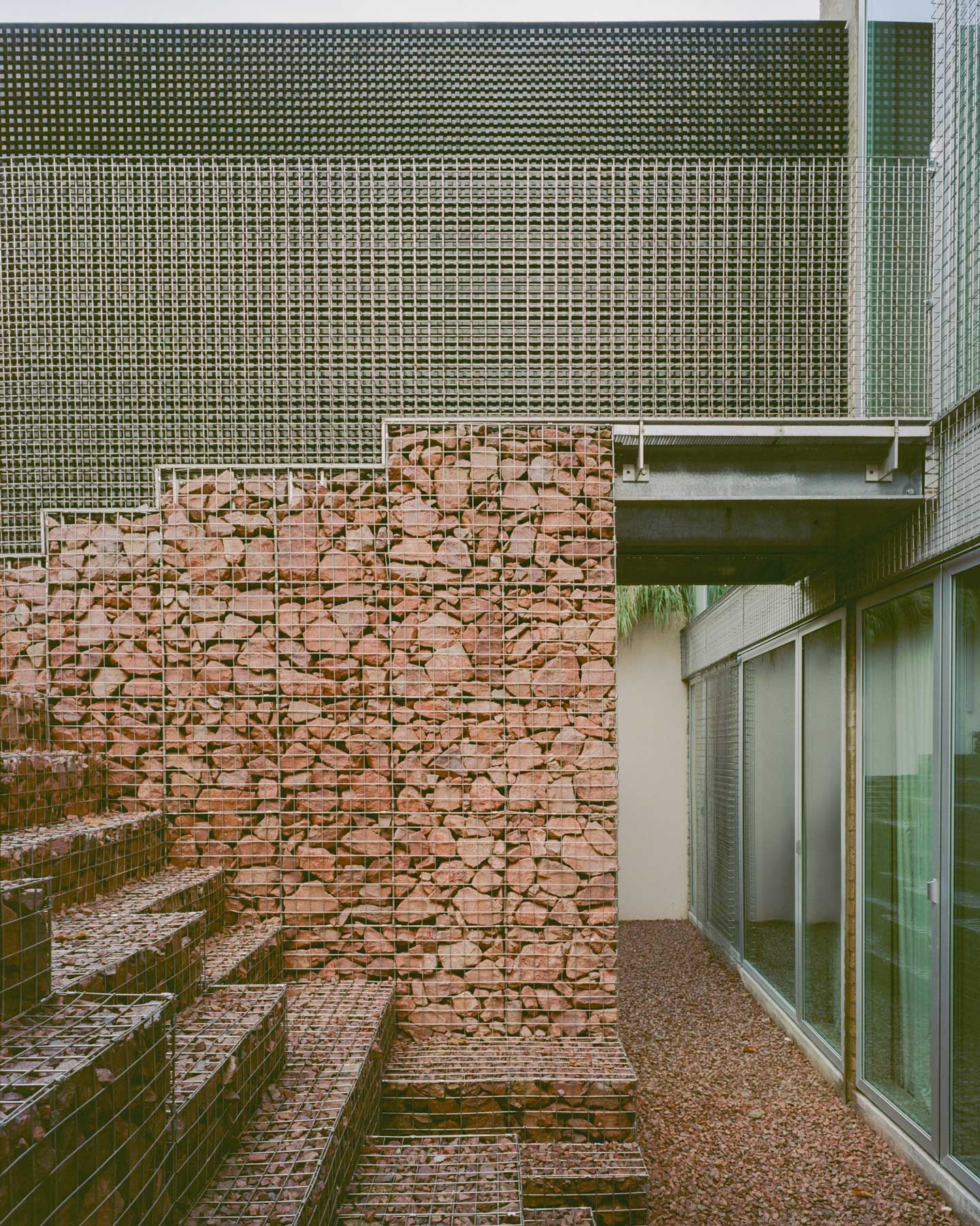 Wadhal – The Stepwell House - Gabion Stepwell Sculpture