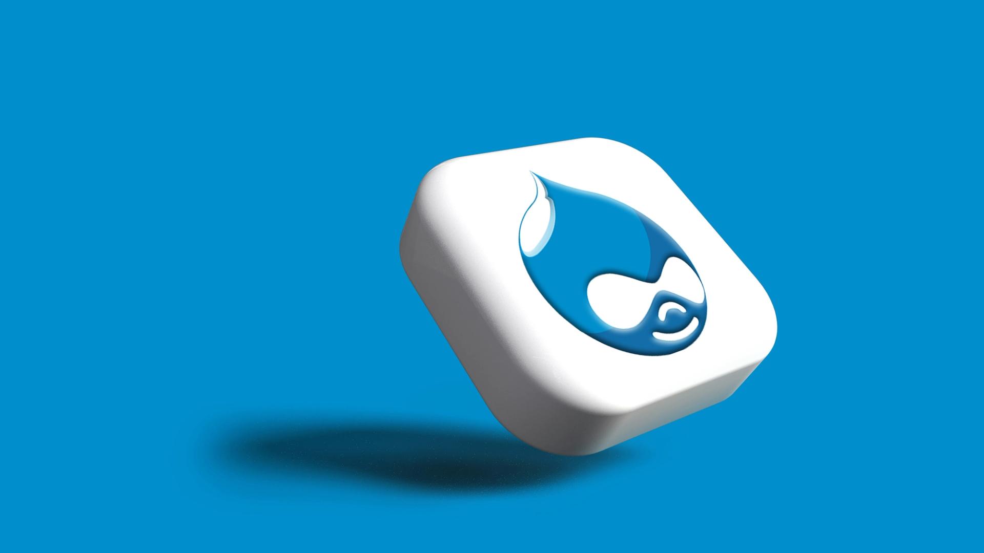 Image with a Drupal 3D logo