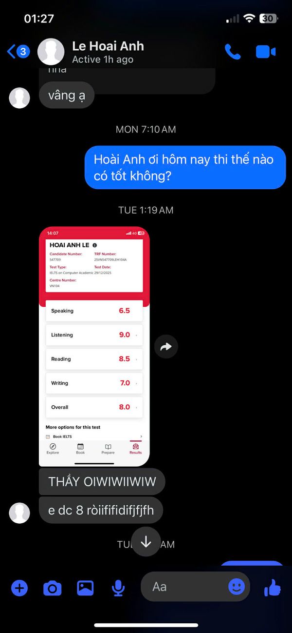 Feedback từ Hoài Anh