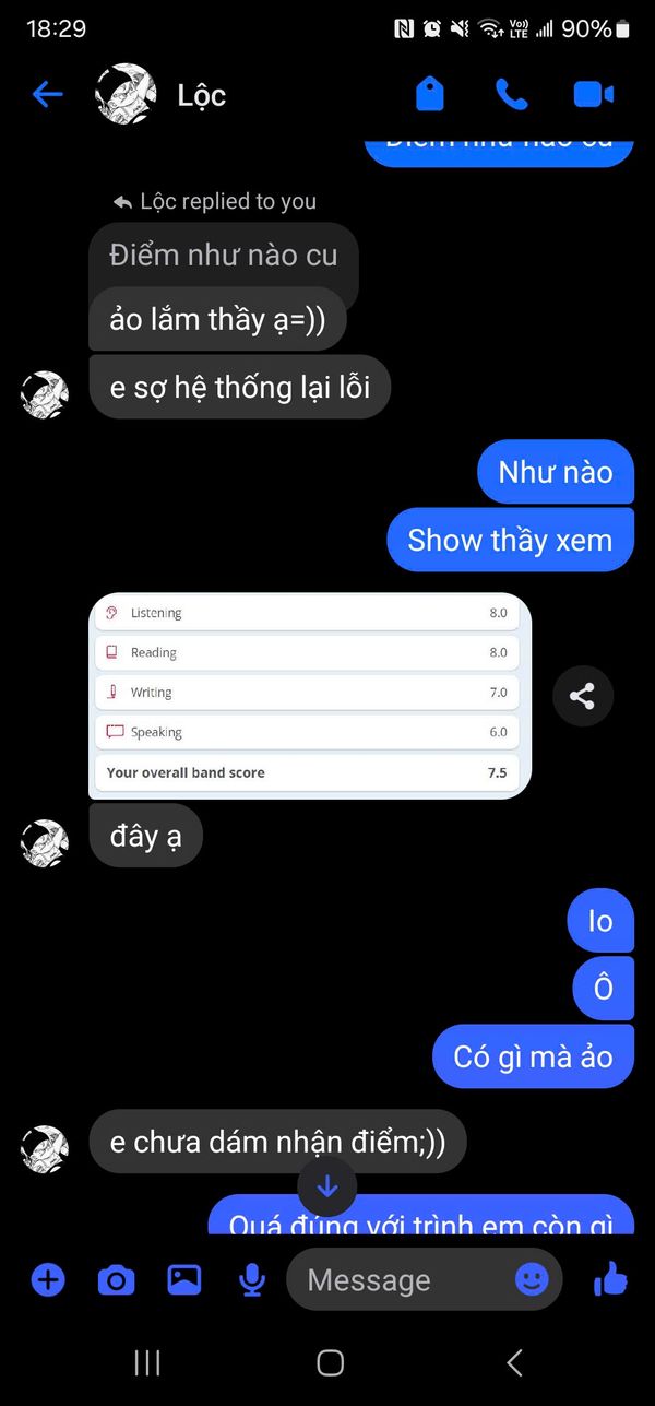 Feedback từ Lộc