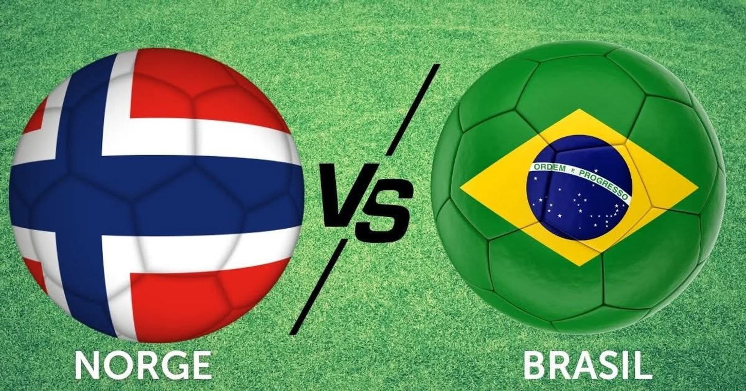 Norge vs Brasil