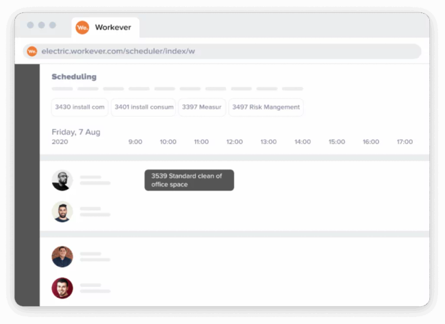 Workever product screenshot