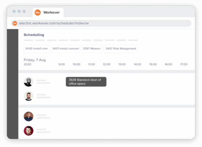 Workever product screenshot