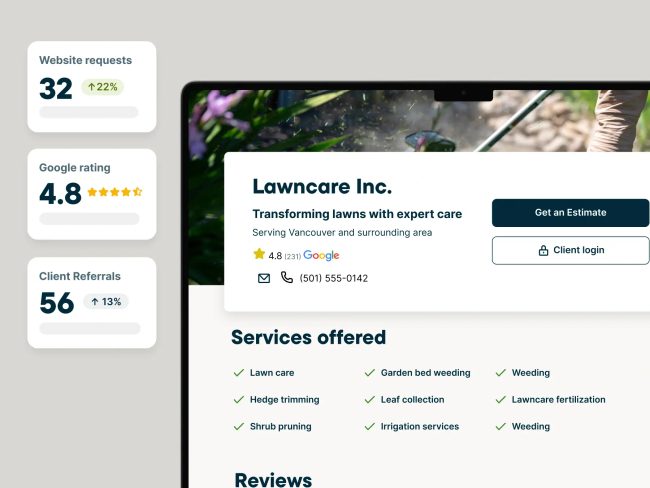 Jobber product screenshot