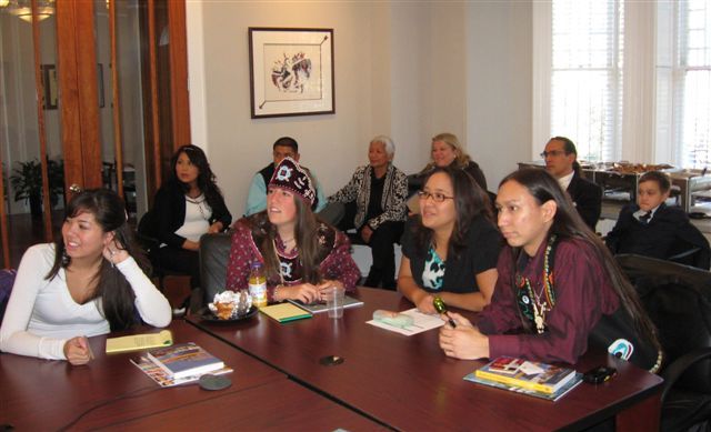 Tribal Youth Leaders at the Embassy of Tribal Nations