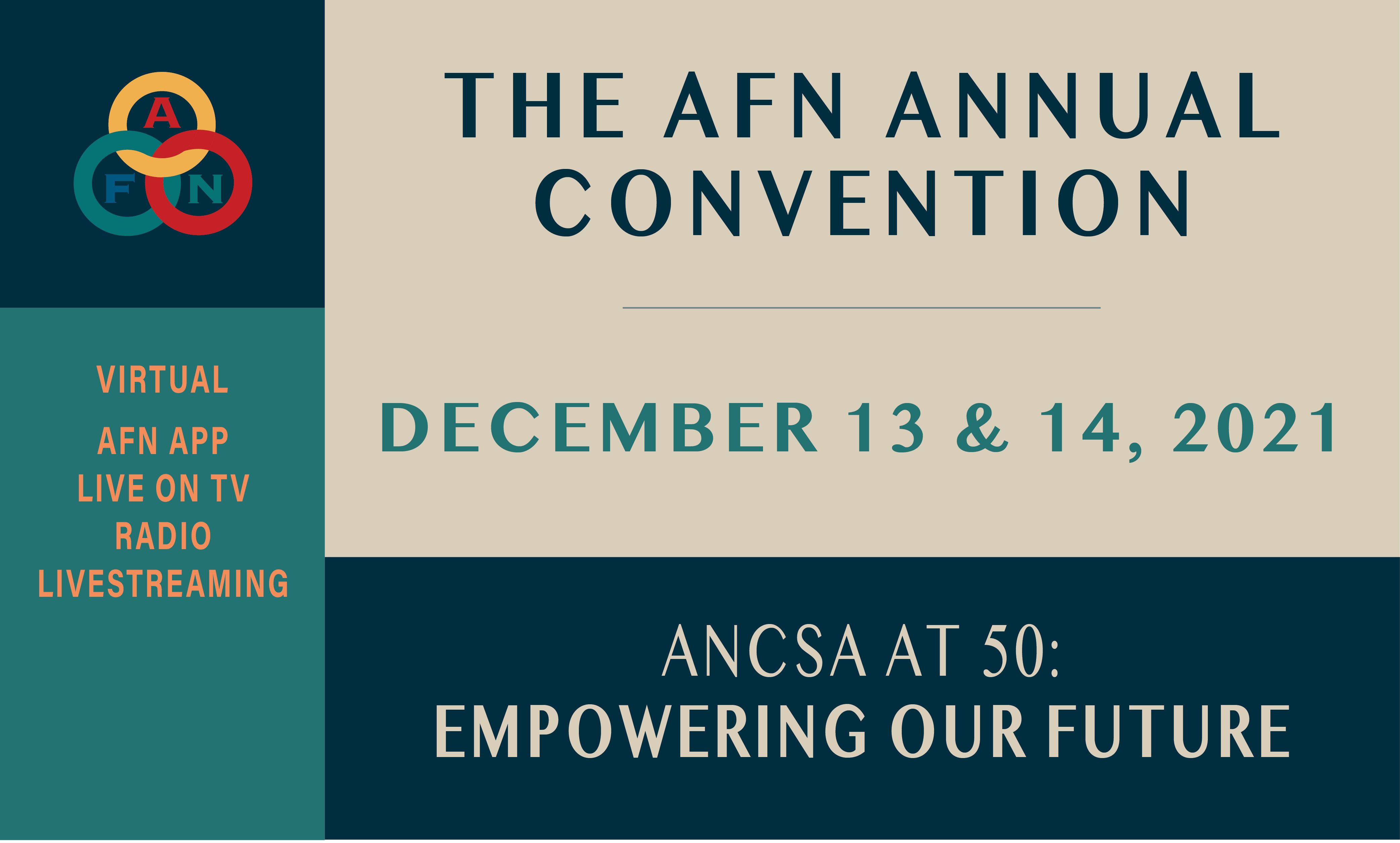 AFN 2021 Annual Convention NCAI