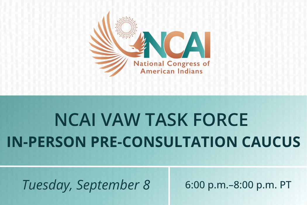 NCAI VAW Task Force In-Person Pre-Consultation Caucus