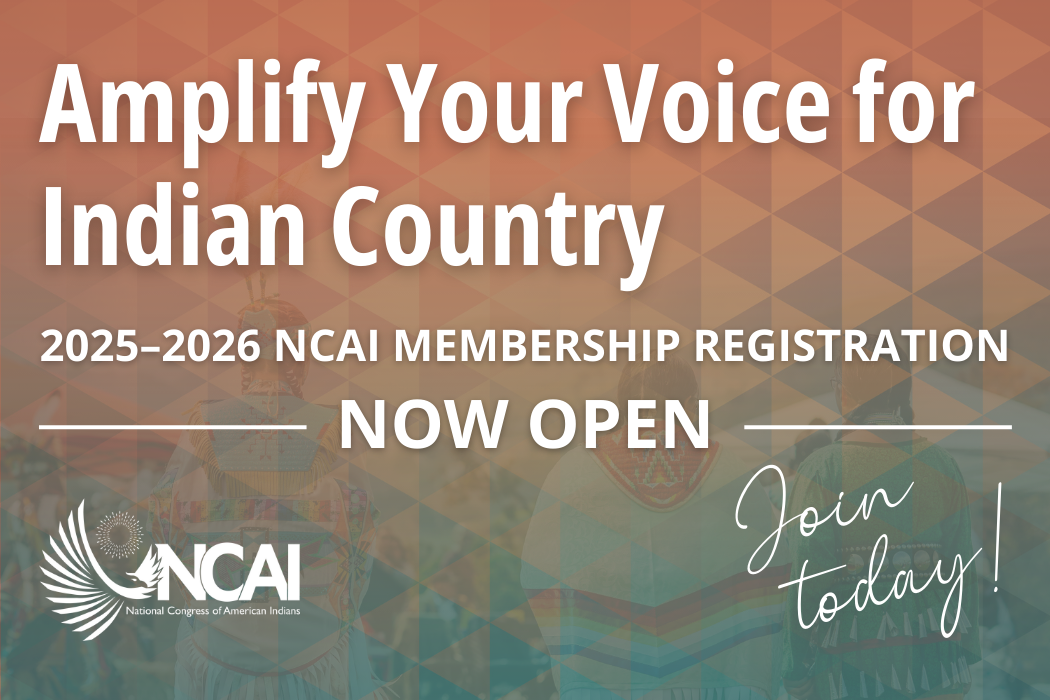 Join NCAI Today! Membership Portal Now OPEN for 2025–2026