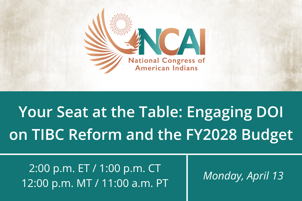 Webinar - Your Seat at the Table: Engaging DOI on TIBC Reform and the FY2028 Budget