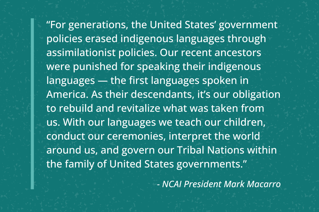 NCAI Protection of Native Languages