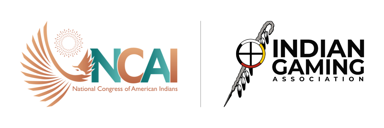 Logo lockup with National Congress of American Indians and the Indain Gaming Association's logos